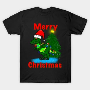 T. rex Christmas T-Shirt